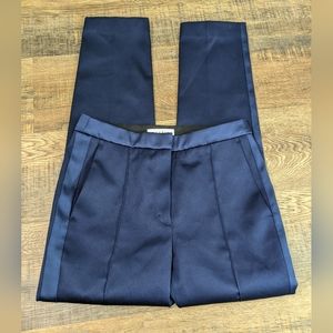 Sandro Paris blue tuxedo trouser pants